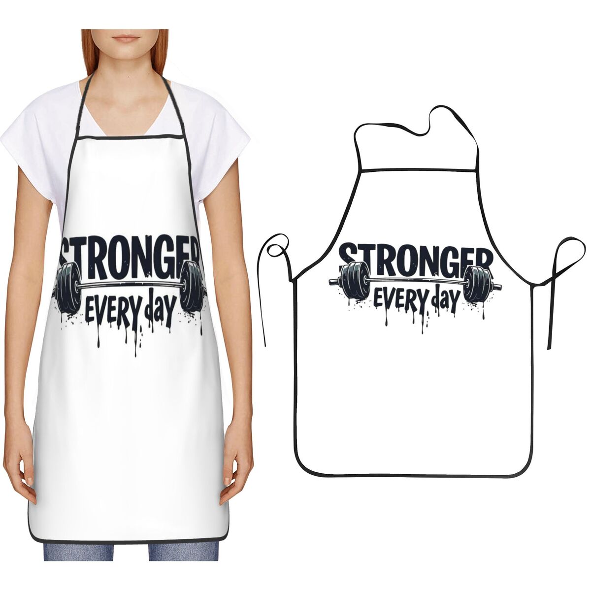 Kitchen Baking Quotes - Schürze mit Motivationszitat für Fitness, Sport,