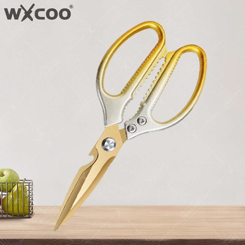 Kitchen Jobs - WXCOO Edelstahl-Küchenschere Multifunktionales Haushaltsschneidewerkzeug für Hühnerknochen,