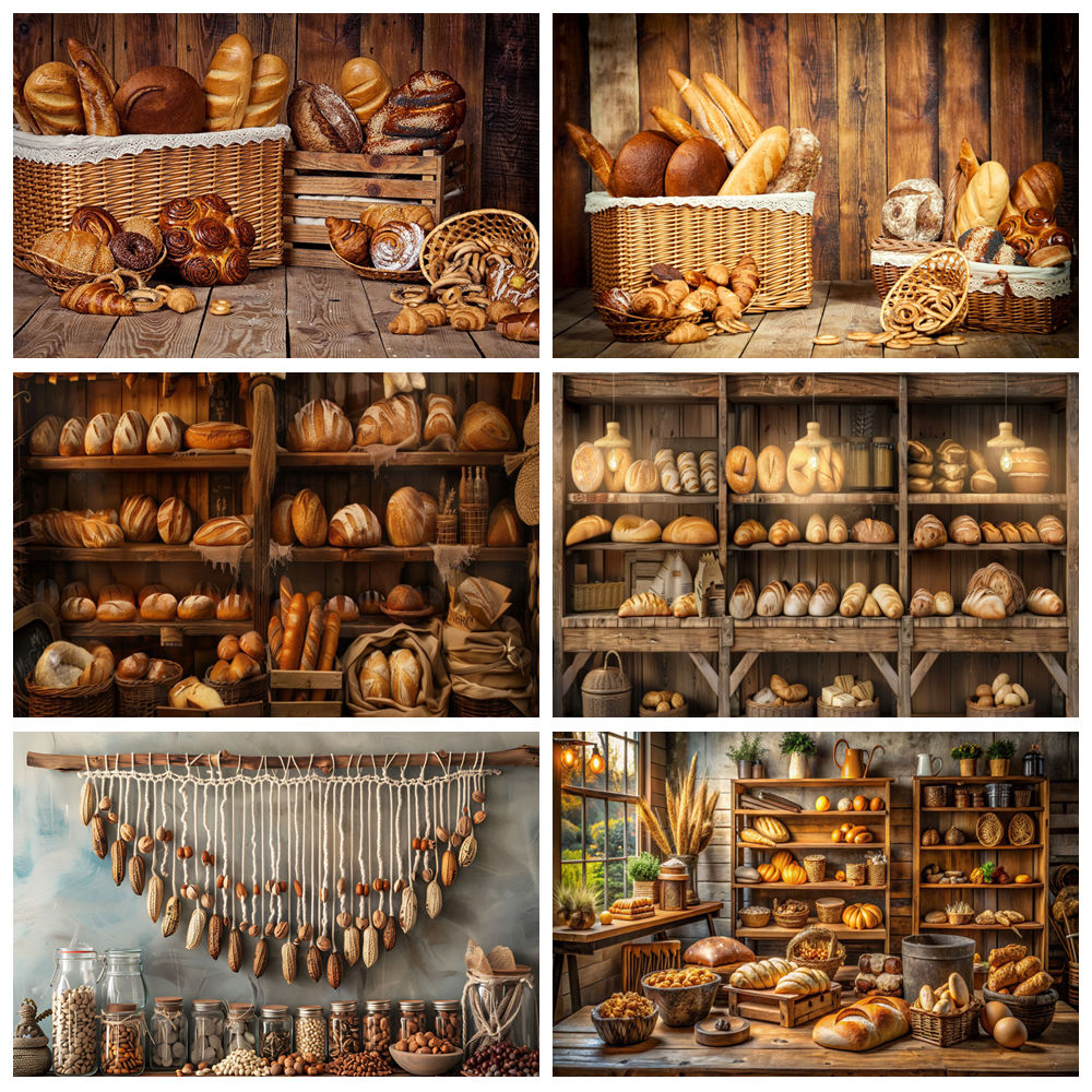 Kitchen Baking Background - Kochen von Brot, Hintergrund für Fotografie,