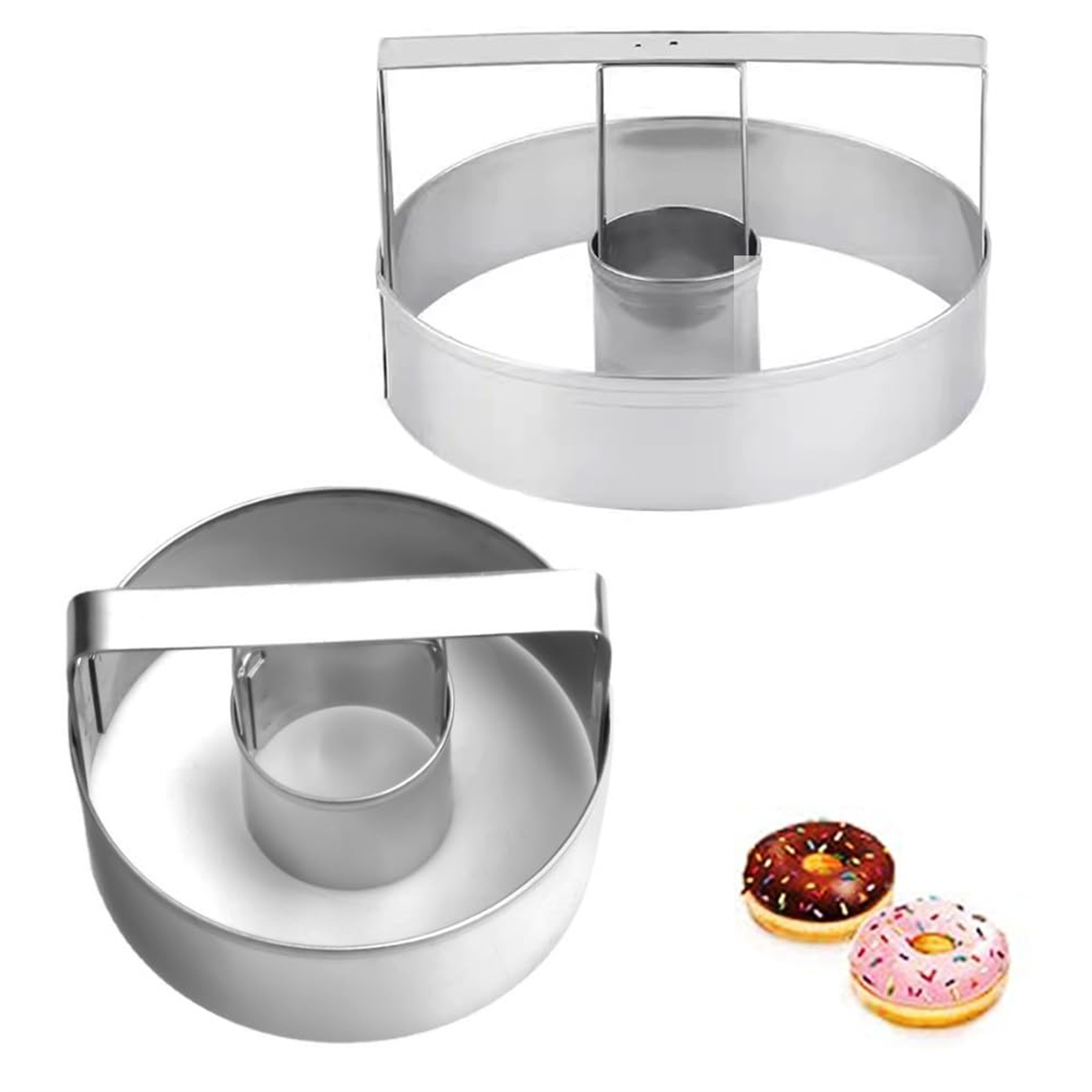 Kitchen Jobs - Edelstahl-Ausstechform für Kekse, Runde Donut-Form, Langlebige