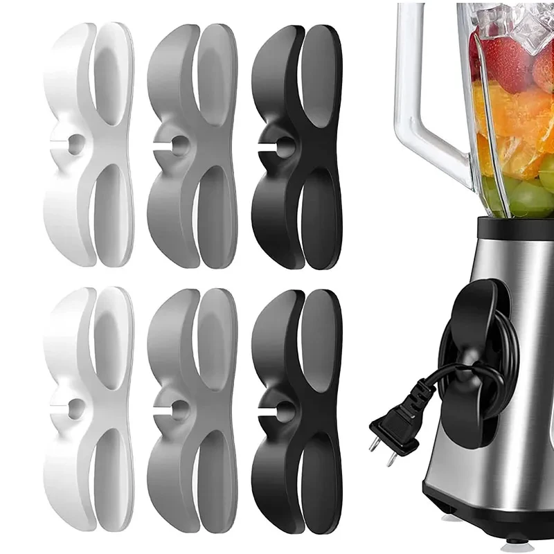 Kitchen Jobs - MAOYYE 6 Stück/4 Stück Kabelaufwickler, Kabelclip-Halter,