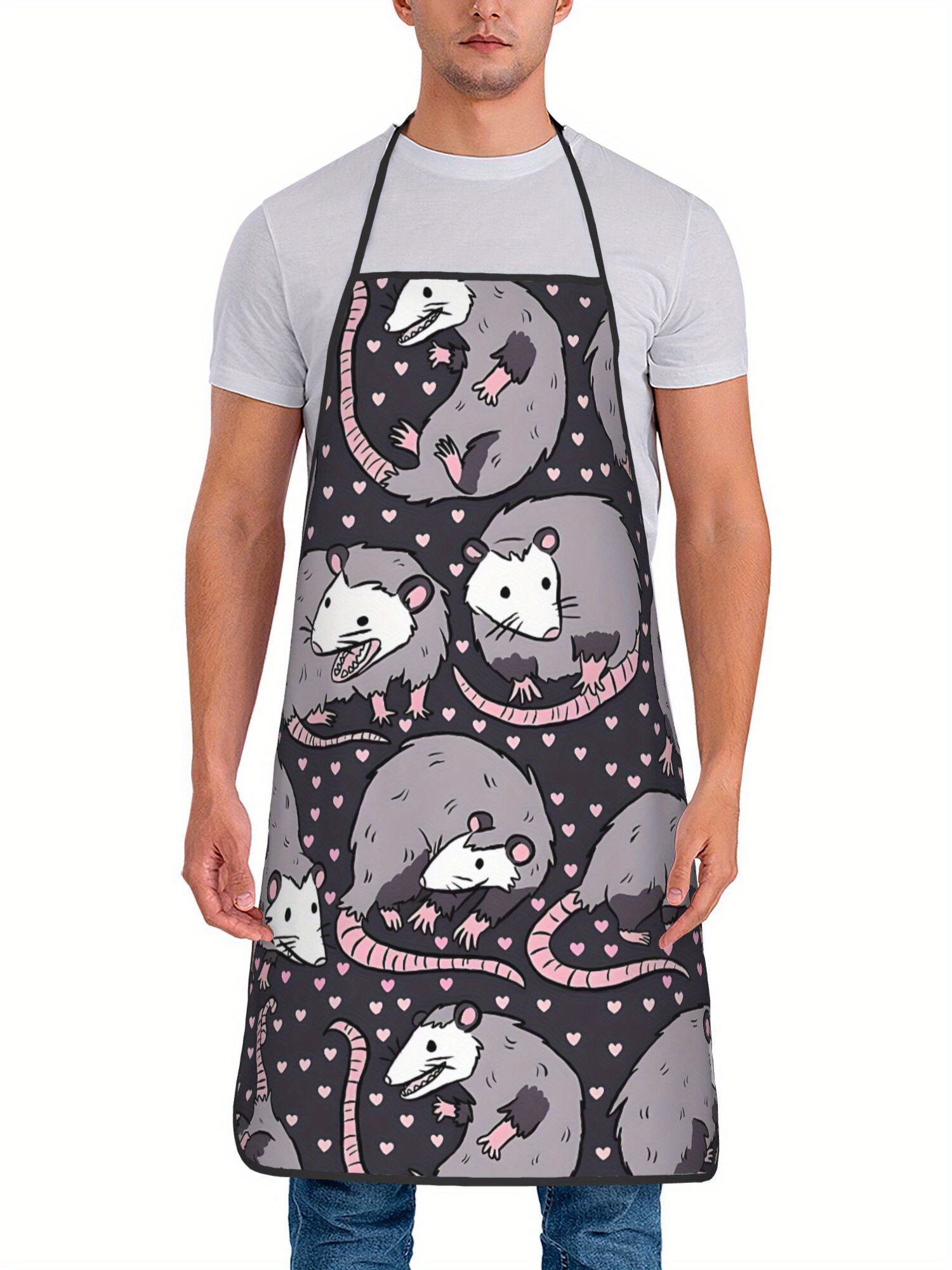 Schürze mit niedlichem Opossum – Kitchen Baking Background Bewertung und Preis