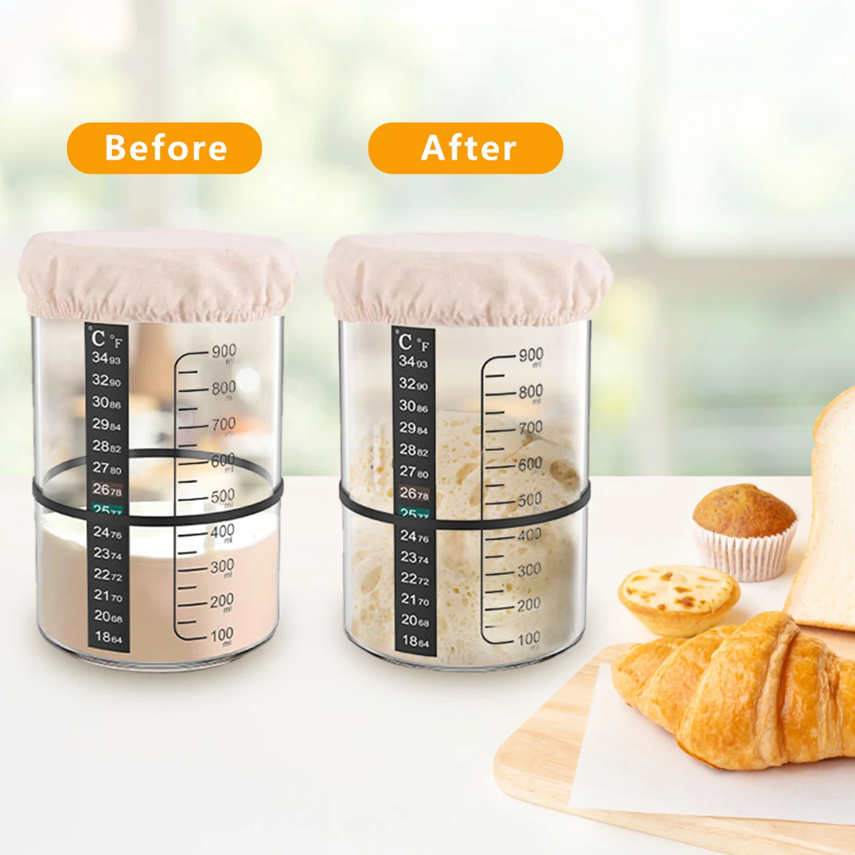 Sauerteig-Starter-Gläser-Set 1 – Kitchen Baking Soda Bewertung und Preis