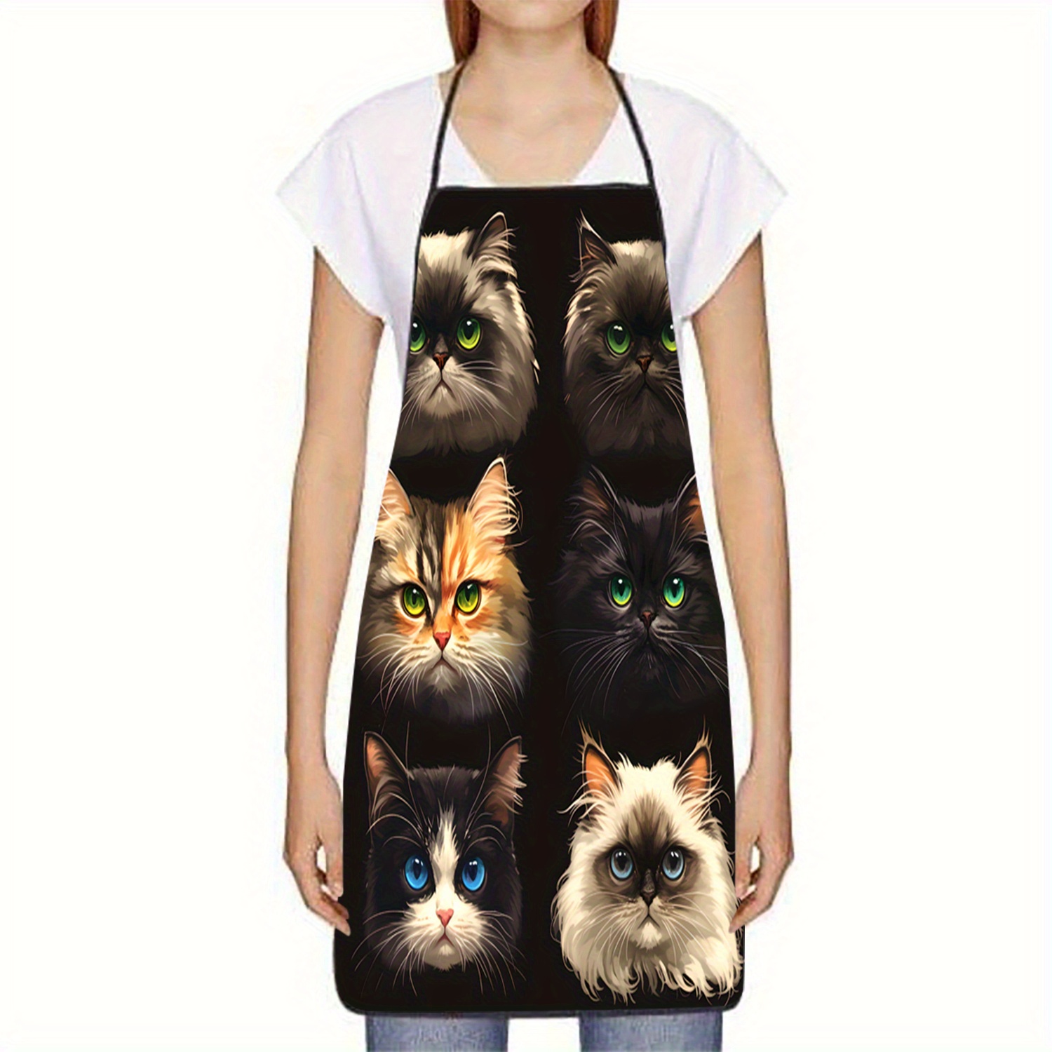 Schürze mit Katzengesicht-Port – Kitchen Baking Background Bewertung und Preis