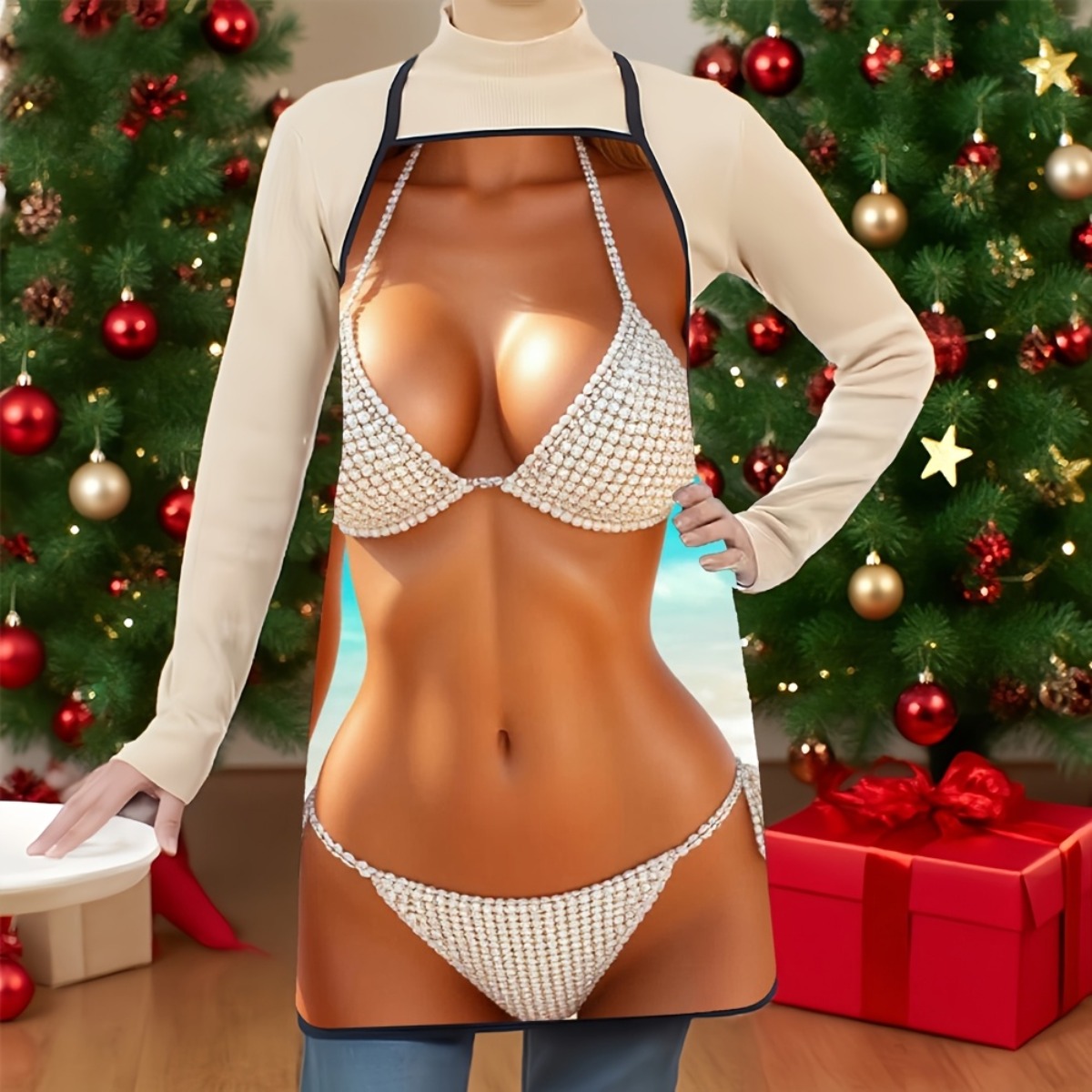 1 Stück Schürze mit Bikini-Pri – Baking Kitchen At Home Bewertung und Preis