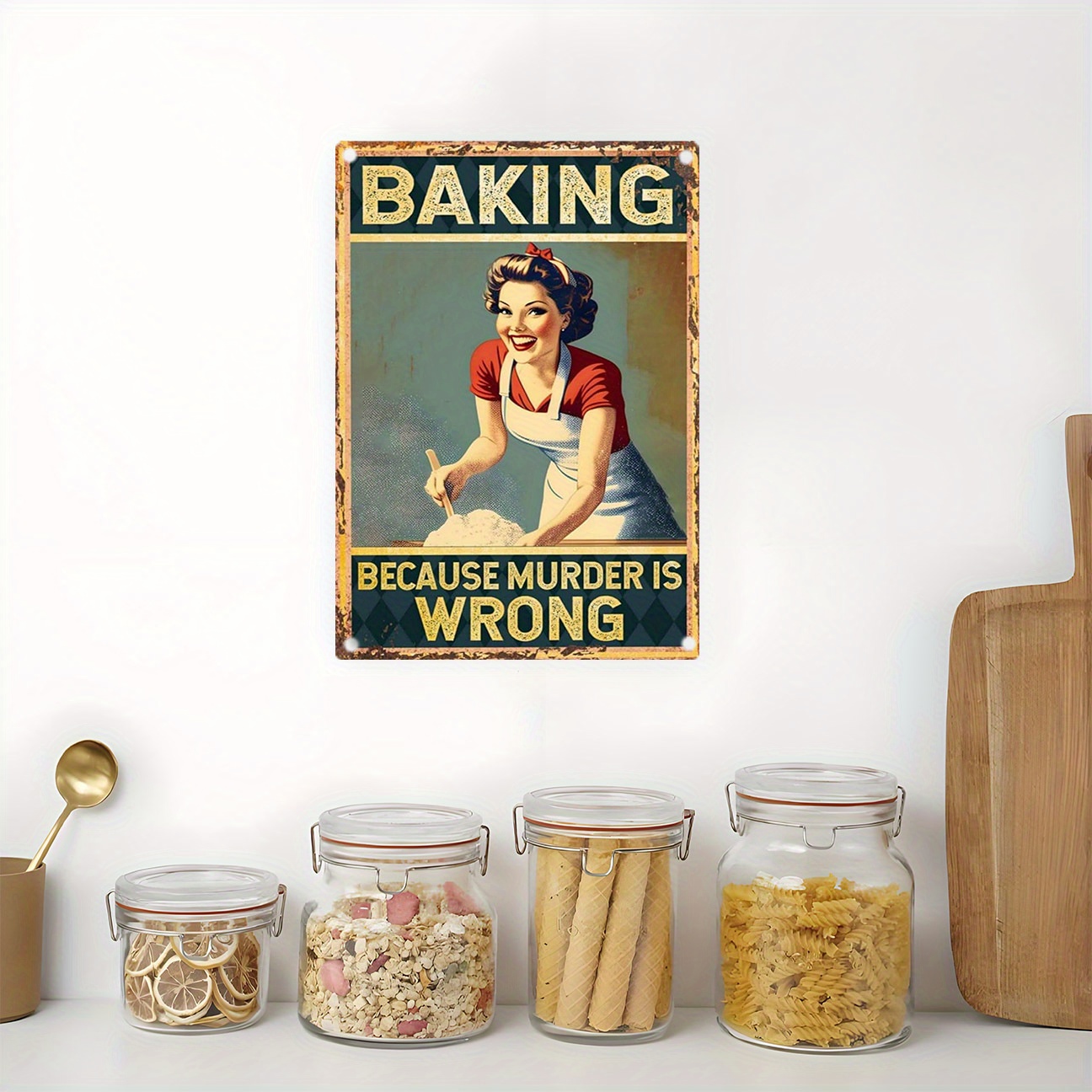 Vintage lustiges Backzitat Met – Kitchen Baking Quotes Bewertung und Preis