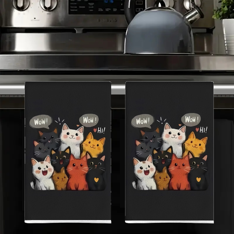 2 Stück, Küchentücher mit Katz – Kitchen Baking Background Bewertung und Preis