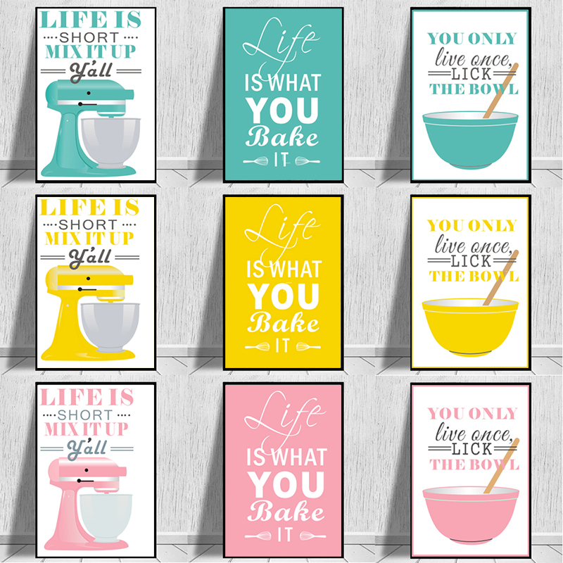 Wand Kunst Leinwand Gemälde No – Kitchen Baking Quotes Bewertung und Preis